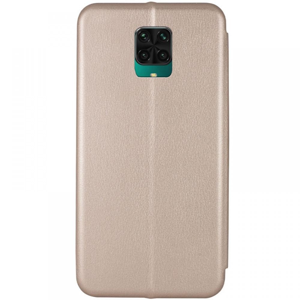 Шкіряний чохол-книжка Classy для Xiaomi Redmi Note 9s / Note 9 Pro / Note 9 Pro Max Золотий