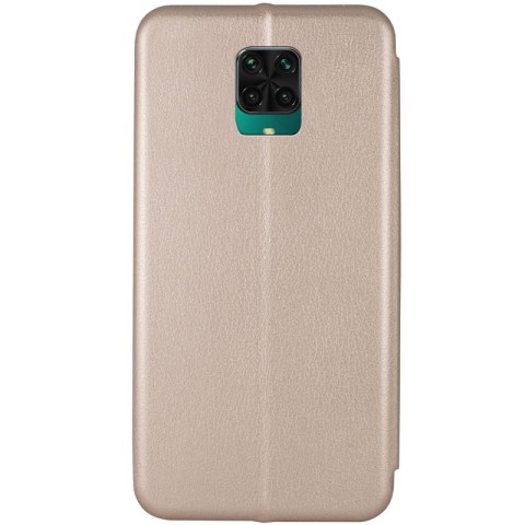 Шкіряний чохол-книжка Classy для Xiaomi Redmi Note 9s / Note 9 Pro / Note 9 Pro Max Золотий