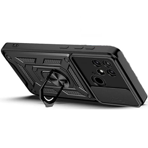 Чохол Ummi Camshield Serge Ring для Xiaomi Redmi 10C Чорний / Black