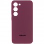 Чохол Silicone Cover Lakshmi Full Camera (AAA) with Logo для Samsung Galaxy A34 5G Бордовий / Plum
