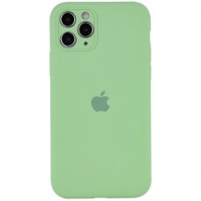 Чохол Silicone Case Full Camera Protective (AA) для Apple iPhone 12 Pro Max (6.7") М'ятний / Mint / PVH