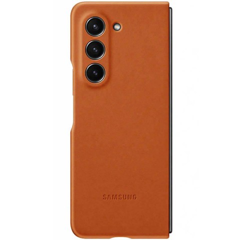 Шкіряний чохол Leather Case (AAA) для Samsung Galaxy Z Fold5 Brown