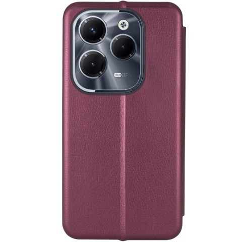 Шкіряний чохол-книжка Classy для Infinix Hot 40 / 40 Pro / Tecno Spark 20 Pro Бордовий