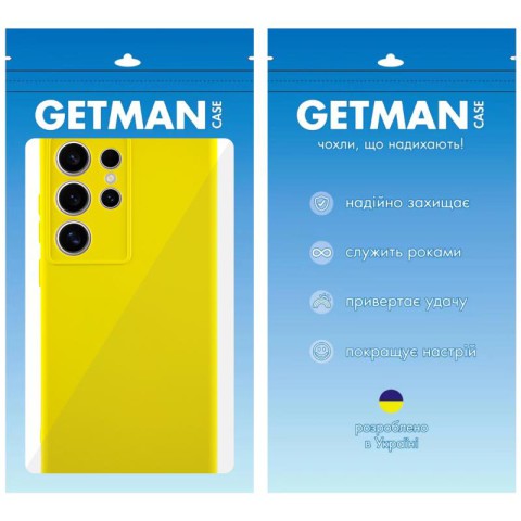 Чохол TPU GETMAN Liquid Silk Full Camera для Samsung Galaxy S24 Ultra Жовтий / Flash