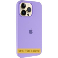 Чохол Silicone Case (AA) Logo with MagSafe для Apple iPhone 17 Pro (6.3") Бузковий / Dasheen