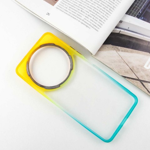 Чохол TPU+PC Fresh sip series для Xiaomi Redmi A3 Бірюзовий / Помаранчевий