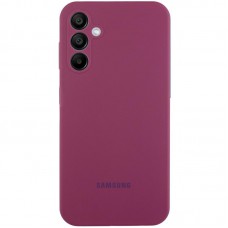 Чохол Silicone Cover Lakshmi Full Camera (AAA) with Logo для Samsung Galaxy A35 Бордовий / Plum