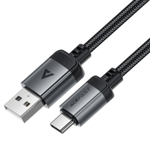 Дата кабель Acefast C20-04 USB to Type-C 3A (1.2m) Black