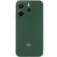 Чохол Silicone Cover Lakshmi Full Camera (AA) with logo для Xiaomi Redmi Note 14 4G (Int. version) Зелений / Dark green