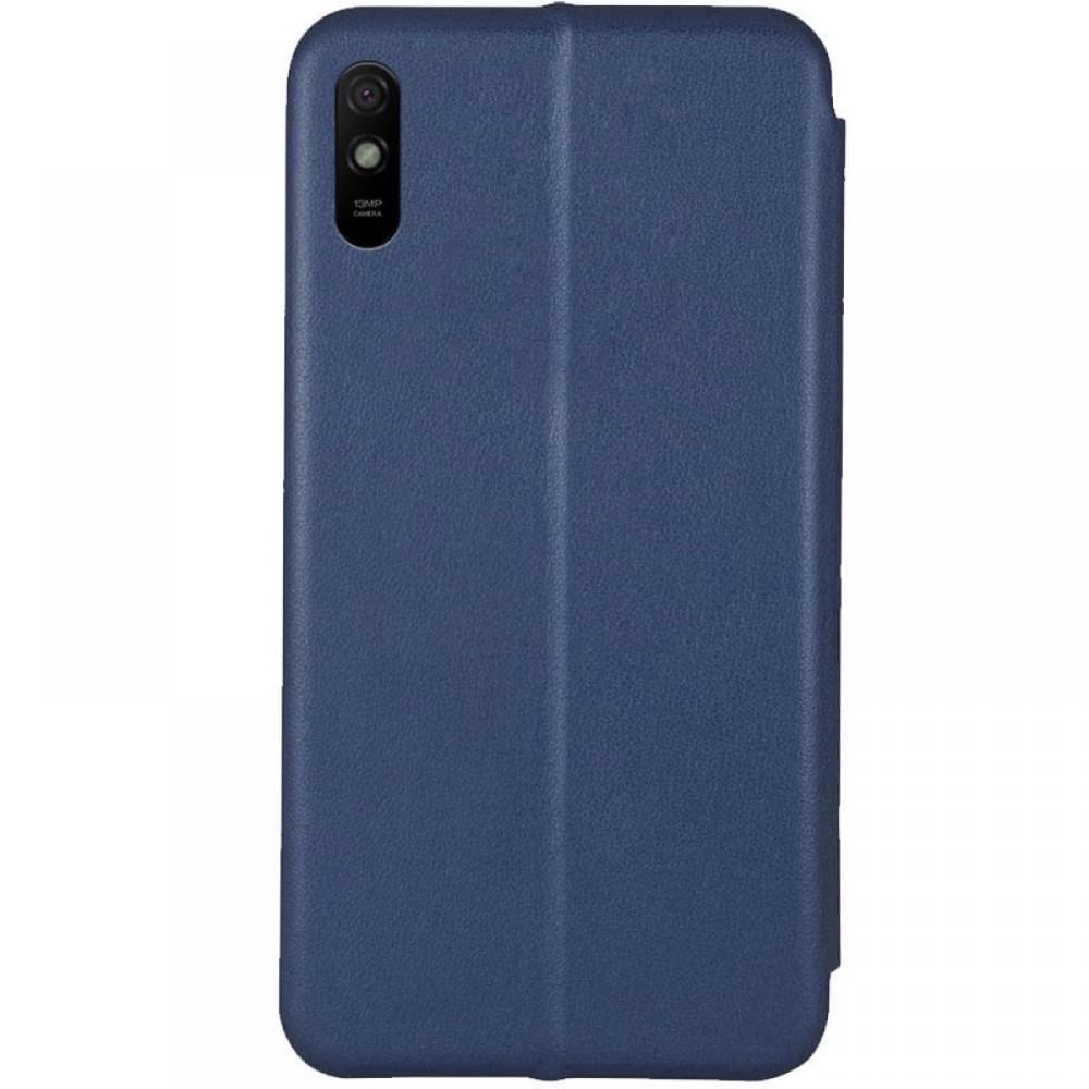 Шкіряний чохол-книжка Classy для Xiaomi Redmi 9A Темно-синій