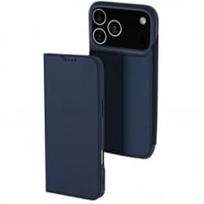 Чохол-книжка Dux Ducis з кишенею для візиток для Apple iPhone 17 Pro (6.3") Синій