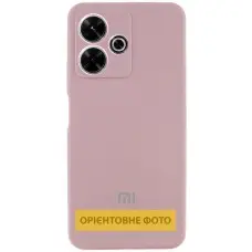 Чохол Silicone Cover Lakshmi Full Camera (AA) with logo для Xiaomi Redmi Note 14S Рожевий / Pink Sand