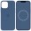 Чохол Silicone case (AAA) full with Magsafe and Animation для Apple iPhone 15 Pro Max (6.7") Синій / Winter blue