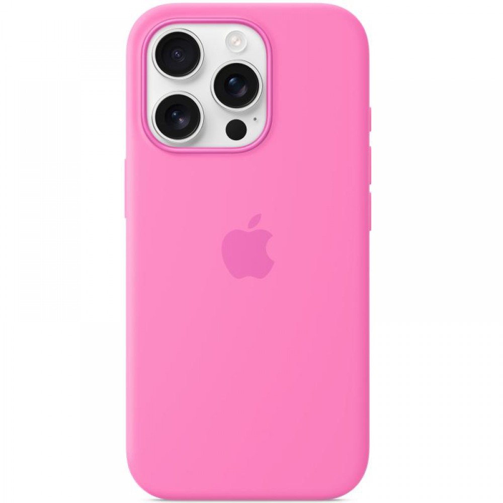Чохол Silicone case (AAA) with Magsafe and Animation (button) для Apple iPhone 16 Pro Max (6.9") Peony