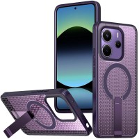 Чохол TPU Breeze with MagSafe stand для Xiaomi Redmi Note 14 4G (Europe version) Purple