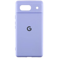Чохол Silicone Cover Lakshmi Full Camera (AA) with logo для Google Pixel 7a Бузковий / Dasheen