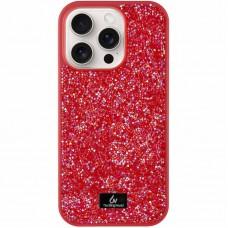 TPU чохол Bling World Rock Diamond для Apple iPhone 15 Pro (6.1") Червоний