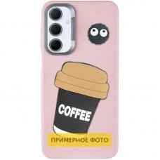 Чохол TPU Leather Toys для Xiaomi Redmi 13C / Poco C65 Coffee / Pink