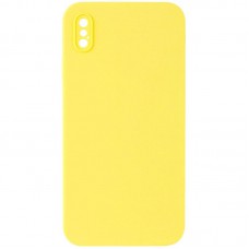 Чехол Silicone Case Square Full Camera Protective (AA) NOLOGO для Apple iPhone X / XS (5.8")