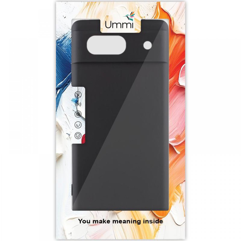 Чохол Silicone Cover Ummi Lakshmi Full Camera (AA) для Google Pixel 7a Чорний / Black