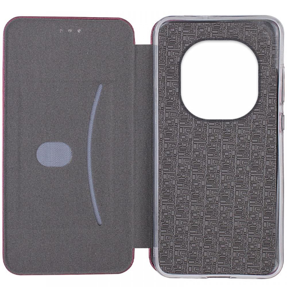 Шкіряний чохол-книжка Classy для Xiaomi Redmi Note 14 Pro 5G / 14 Pro+ 5G Бордовий