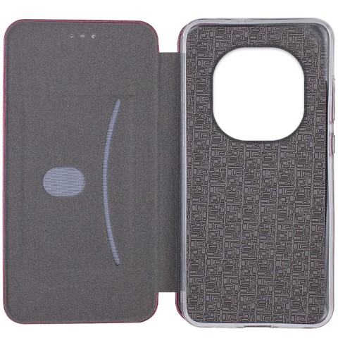 Шкіряний чохол-книжка Classy для Xiaomi Redmi Note 14 Pro 5G / 14 Pro+ 5G Бордовий