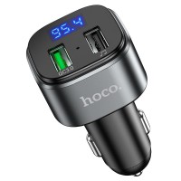 АЗП FM модулятор Hoco E67 QC3.0 (2USB-A) Чорний