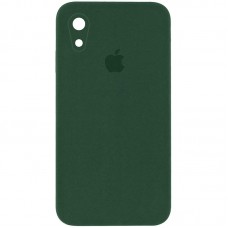 Чохол Silicone Case Square Full Camera Protective (AA) для Apple iPhone XR (6.1") Зелений / Cyprus Green