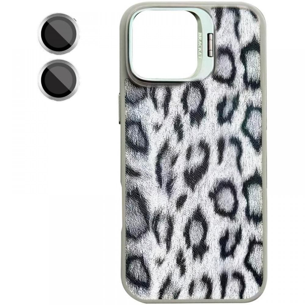 Чохол TPU+PC Wild Leopard with MagSafe and Lens для Apple iPhone 17 (6.3") Grey