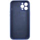 Чохол Silicone Case Full Camera Protective (AA) для Apple iPhone 12 Pro (6.1") Синій / Deep navy