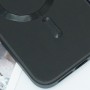 Шкіряний чохол Bonbon Leather Metal Style with MagSafe для Apple iPhone 12 Pro Max (6.7") Чорний / Black