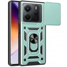Ударостійкий чохол Camshield Serge Ring для Xiaomi Redmi Note 14 4G (Int. version) Зелений