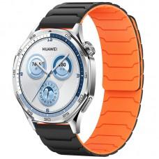 Ремінець Dual-color Magnetic для Smart Watch 22mm Black / Orange