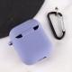 Силиконовый футляр с микрофиброй для наушников Airpods 1/2