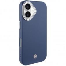 Чохол PC+Leather SGP with MagSafe для Apple iPhone 16 (6.1") Blue