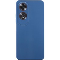 Чохол TPU GETMAN Liquid Silk Full Camera для Oppo A60 4G Синій / Navy Blue