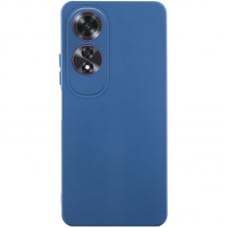 Чохол TPU GETMAN Liquid Silk Full Camera для Oppo A60 4G Синій / Navy Blue