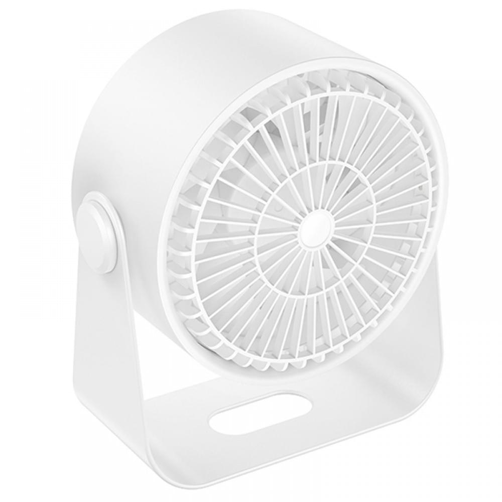 Настільний вентилятор Hoco HX66 desktop circulating fan 3000 mAh White