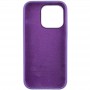 Чохол Silicone Case Metal Buttons (AA) для Apple iPhone 14 Pro (6.1") Фіолетовий / Iris