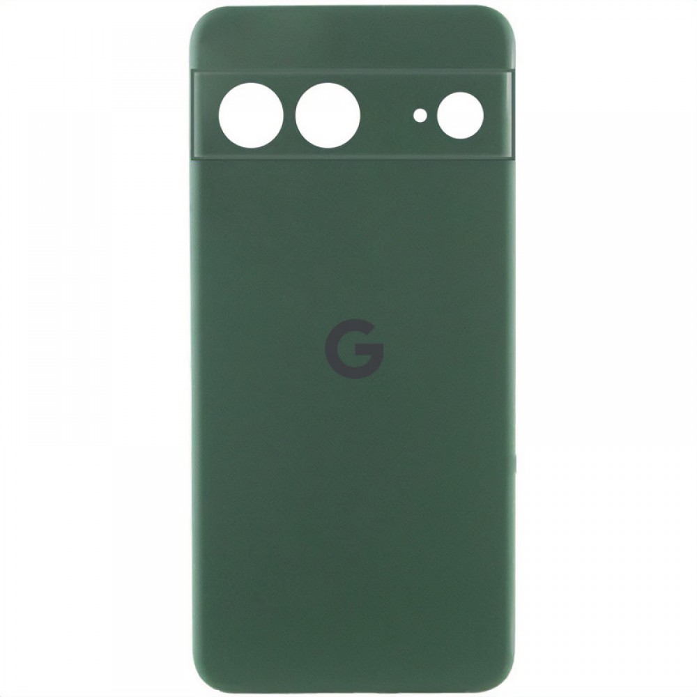 Чохол Silicone Cover Lakshmi Full Camera (AAA) with Logo для Google Pixel 7 Зелений / Cyprus Green