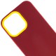 Чохол TPU+PC Bichromatic для Apple iPhone 13 Pro Max (6.7") Brown burgundy / Yellow
