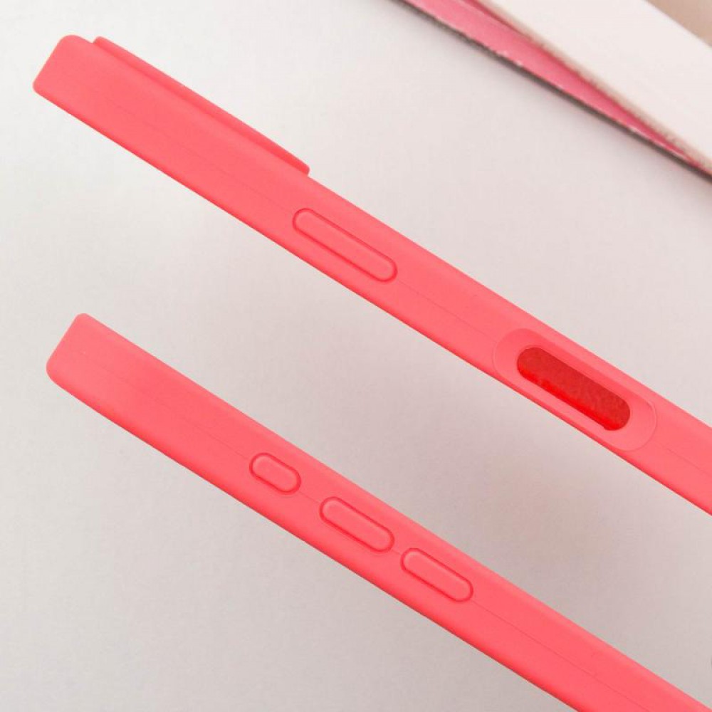 Чохол Silicone Case Full Protective (AA) для Apple iPhone 16 (6.1") Кавуновий / Watermelon red