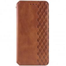 Шкіряний чохол книжка GETMAN Cubic (PU) для Xiaomi Poco F5 / Note 12 Turbo Коричневий