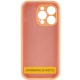 Чохол Silicone Case Full Camera Protective (AA) NO LOGO для Apple iPhone 16 (6.1") Помаранчевий / Cantaloupe