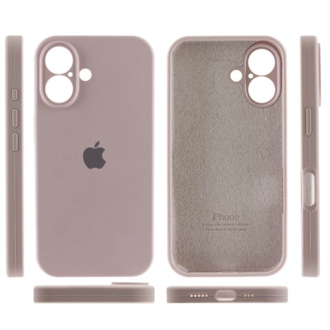 Чохол Silicone Case Full Camera Protective (AA) для Apple iPhone 16 Plus (6.7") Сірий / Lavender