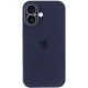 Чохол Silicone Case Full Camera Protective (AA) для Apple iPhone 16 Plus (6.7") Темно-синій / Midnight blue
