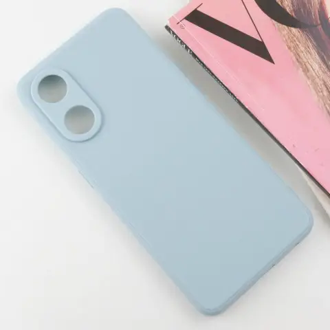 Силіконовий чохол Candy Full Camera для Oppo Reno 8 T 4G Сірий / Smoky Gray