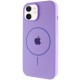 Чохол Silicone Case Full Protective (AA) with MagSafe для Apple iPhone 11 (6.1") Бузковий / Dasheen