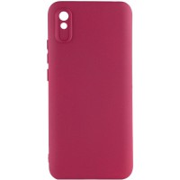 Чохол Silicone Cover Ummi Lakshmi Full Camera (AA) для Xiaomi Redmi 9A Бордовий / Marsala