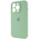 Чохол Silicone Case Full Camera Protective (AA) для Apple iPhone 15 Pro (6.1") Зелений / Pistachio